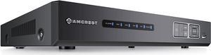 Amcrest NV4108 (8CH 1080P/3MP/4MP/5MP) Network Video Recorder - Supports up to 8 x 2.1MP WiFi IP Cameras @30fps, Supports up to 4TB HDD (Not Included) (No Built-in WiFi) (Refurbished)