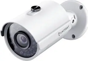 Amcrest Full HD 1080P 1920TVL Bullet Outdoor Security Camera, 2MP 1920x1080, 98ft Night Vision, Metal Housing, 3.6mm Lens 90° Viewing Angle, White (REP-AMC1080BC36-W) (Refurbished)