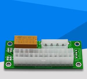 PC Desktop ATX 24Pin Dual PSU Power Supply Sync Starter Extender Cable Connector For BTC Miner Machine