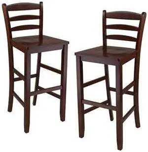 29" Ladder Back Bar Stools (Set of Two) by Winsome Wood