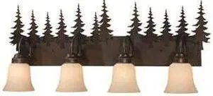 Vaxcel Yosemite 4L Vanity Burnished Bronze - VL55504BBZ