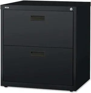 Lorell Lateral File 2-Drawer 30"x18-5/8"x28-1/8" Black 60557