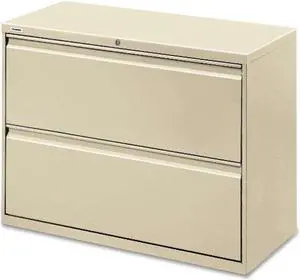 Lorell Lateral File 2-Drawer 36"x18-5/8"x28" Putty 60447