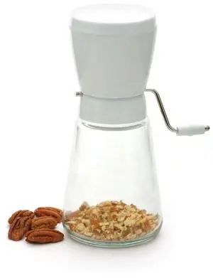 Norpro Glass Nut and Topping Chopper, White