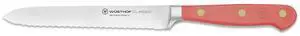 Wusthof Classic 5-Inch Serrated Utility Knife, Coral Peach