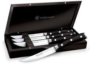 Wusthof Classic Ikon Four Piece Steak Knife Set W/Presentation Box