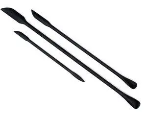 Norpro Mini Silicone Last Drop Spatula, Set of 3, Black