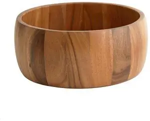 Frieling Acacia Wood Calabash Bowl, Large 5-Inch x 12-Inch Diameter