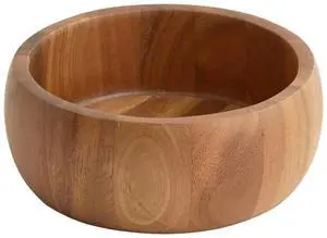Frieling Acacia Wood Calabash Bowl, Small 2.5-Inch x 7-Inch Diameter