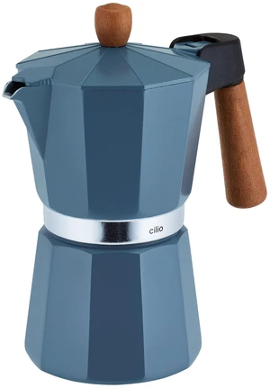 Cilio Legno Stovetop Espresso Maker, Blue, 15-Ounce Cilio Legno Stovetop Espresso Maker, Blue, 15-Ounce