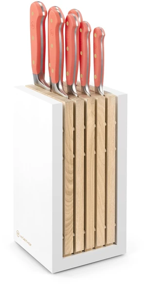 Wusthof Classic 8 Piece Knife Block Set, Coral Peach Wusthof Classic 8 Piece Knife Block Set, Coral Peach