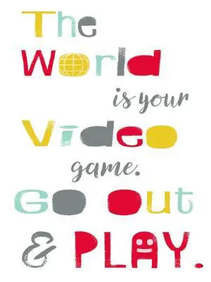 The World is Your Video Game Poster Print - GST (24 x 36) The World is Your Video Game Poster Print - GST (24 x 36)
