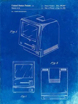 PP176- Faded Blueprint First Macintosh Computer Poster Poster Print - Cole Borders (24 x 36) PP176- Faded Blueprint First Macintosh Computer Poster Poster Print - Cole Borders (24 x 36)