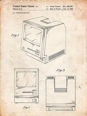 PP176- Vintage Parchment First Macintosh Computer Poster Poster Print - Cole Borders (18 x 24) PP176- Vintage Parchment First Macintosh Computer Poster Poster Print - Cole Borders (18 x 24)