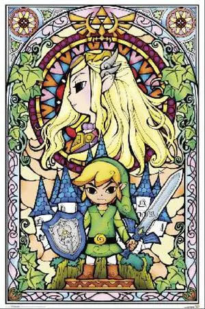 Zelda Window Stained Glass Window Poster Print (22 x 34) Zelda Window Stained Glass Window Poster Print (22 x 34)