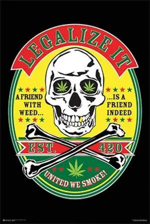 Legalize It Skull Poster (24 x 36) Legalize It Skull Poster (24 x 36)