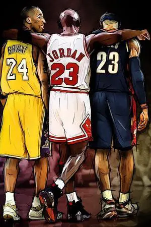 Jordan, Kobe, Lebron Poster Print (24 X 36) Jordan, Kobe, Lebron Poster Print (24 X 36)