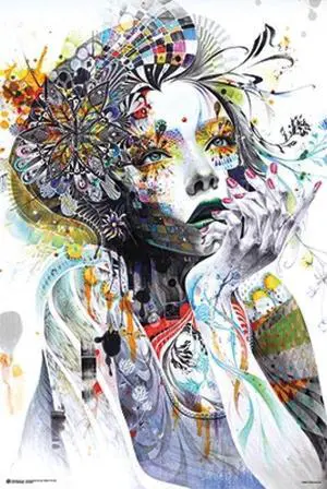 Circulation Fantasy Girl Face Poster Print (24 X 36) Circulation Fantasy Girl Face Poster Print (24 X 36)