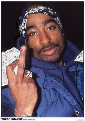 Tupac Finger Poster Print (22 x 34) Tupac Finger Poster Print (22 x 34)