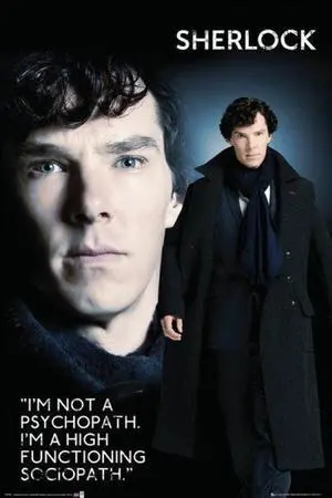 Sherlock - Sociopath Poster Print (22 x 34) Sherlock - Sociopath Poster Print (22 x 34)