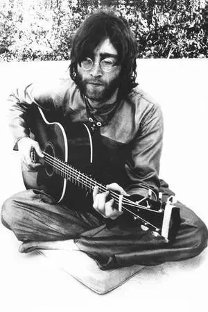 John Lennon Sitting Sitting With Guitar Poster Print (22 x 34) John Lennon Sitting Sitting With Guitar Poster Print (22 x 34)