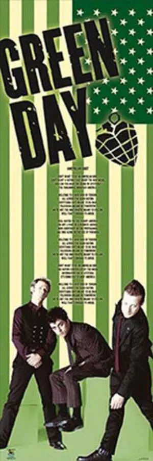 Green Day- Door Poster Print (21 x 62) Green Day- Door Poster Print (21 x 62)