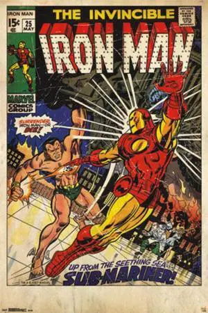 Marvel Iron Man - The Invincible Comic Book Cover Poster Print (24 x 36) Marvel Iron Man - The Invincible Comic Book Cover Poster Print (24 x 36)