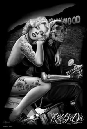 Marilyn Monroe Hollywood Tattoo Poster Print (24 X 36) Marilyn Monroe Hollywood Tattoo Poster Print (24 X 36)