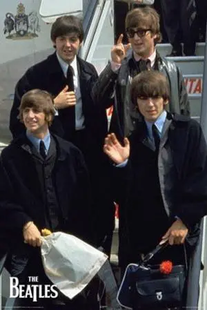 Beatles - Plane Arriving in America Poster Print (22 x 34) Beatles - Plane Arriving in America Poster Print (22 x 34)