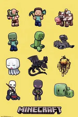 Minecraft - Characters Poster Print (22 x 34) Minecraft - Characters Poster Print (22 x 34)