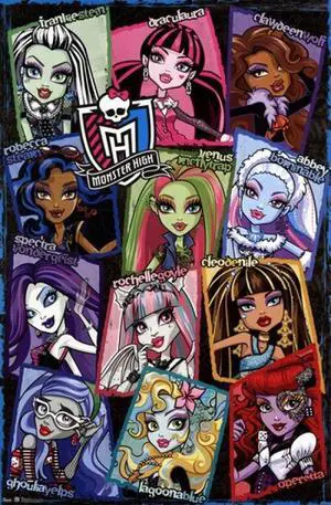 Monster High - Grid Poster Print (24 x 36) Monster High - Grid Poster Print (24 x 36)