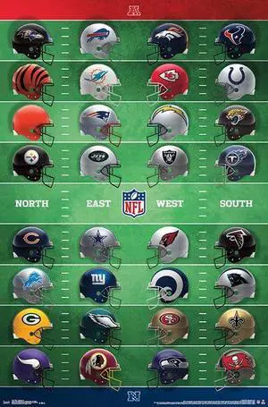 Nfl - Helmets Poster Print (22 x 34) Nfl - Helmets Poster Print (22 x 34)