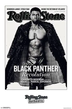 Rolling Stone - Chadwick Boseman 18 Poster Print (22 x 34) Rolling Stone - Chadwick Boseman 18 Poster Print (22 x 34)