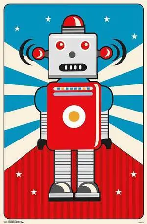 Jessica Flick - Robot Poster Print (22 x 34) Jessica Flick - Robot Poster Print (22 x 34)