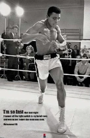 Muhammad Ali I'm so fast poster Poster (36 x 24) Muhammad Ali I'm so fast poster Poster (36 x 24)