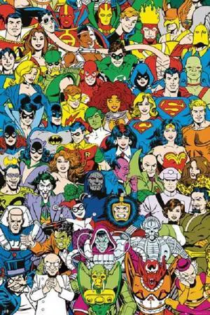 Dc Comics Retro Comic Characters Poster Print (22 x 34) Dc Comics Retro Comic Characters Poster Print (22 x 34)