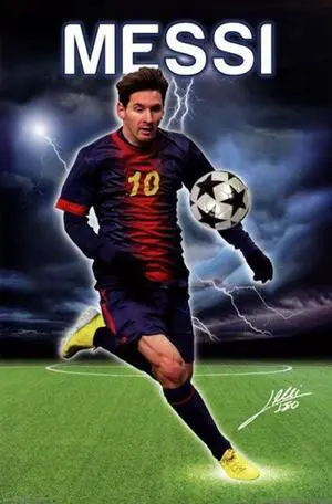 Messi - Relmpago Poster Print (24 x 36) Messi - Relmpago Poster Print (24 x 36)