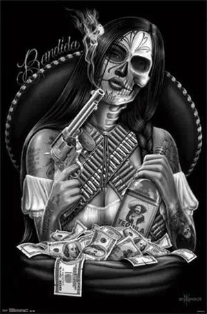 Bandida Lowrider Arte Poster Print (24 x 36) Bandida Lowrider Arte Poster Print (24 x 36)