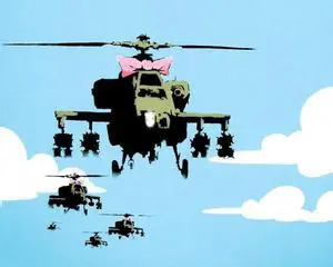 Banksy Helicopter Print Poster Print (20 x 16) Banksy Helicopter Print Poster Print (20 x 16)