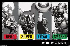 Avengers - Traits Poster Print (34 x 22) Avengers - Traits Poster Print (34 x 22)