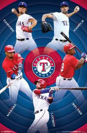 Texas Rangers_ - Team Poster Print (22 x 34) Texas Rangers_ - Team Poster Print (22 x 34)