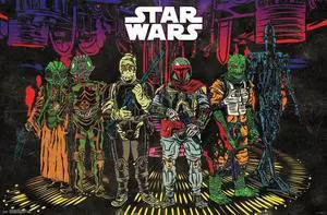 Star Wars - Bounty Hunters Group Poster Print (34 x 22) Star Wars - Bounty Hunters Group Poster Print (34 x 22)
