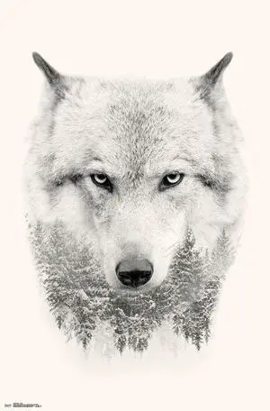 Wolf - Trees Poster Print (22 x 34) Wolf - Trees Poster Print (22 x 34)