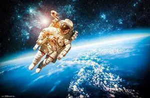 Space Walk Poster Print (34 x 22) Space Walk Poster Print (34 x 22)