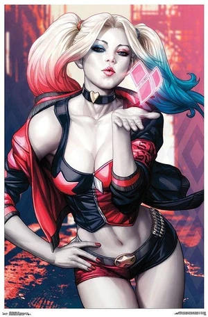 Harley Quinn - Kiss Poster Print (22 x 34) Harley Quinn - Kiss Poster Print (22 x 34)