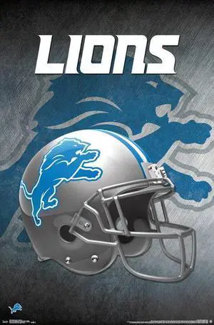 Detroit Lions - Helmet Poster Print (22 x 34) Detroit Lions - Helmet Poster Print (22 x 34)