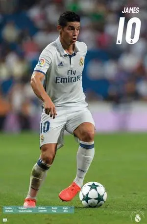 Real Madrid - James Rodriguez 16 Poster Print (22 x 34) Real Madrid - James Rodriguez 16 Poster Print (22 x 34)