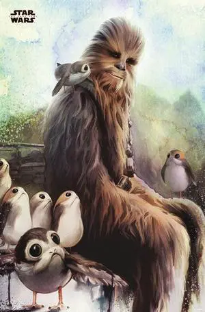 Star Wars The Last Jedi - Wookiee & Porg Poster Print (22 x 34) Star Wars The Last Jedi - Wookiee & Porg Poster Print (22 x 34)