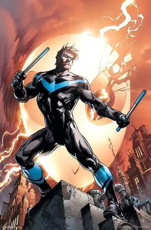 Nightwing - Fire Poster Print (22 x 34) Nightwing - Fire Poster Print (22 x 34)