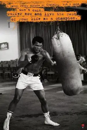 Muhammad Ali Punchbag poster Poster (36 x 24) Muhammad Ali Punchbag poster Poster (36 x 24)